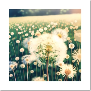 Dandelion Field Posters and Art